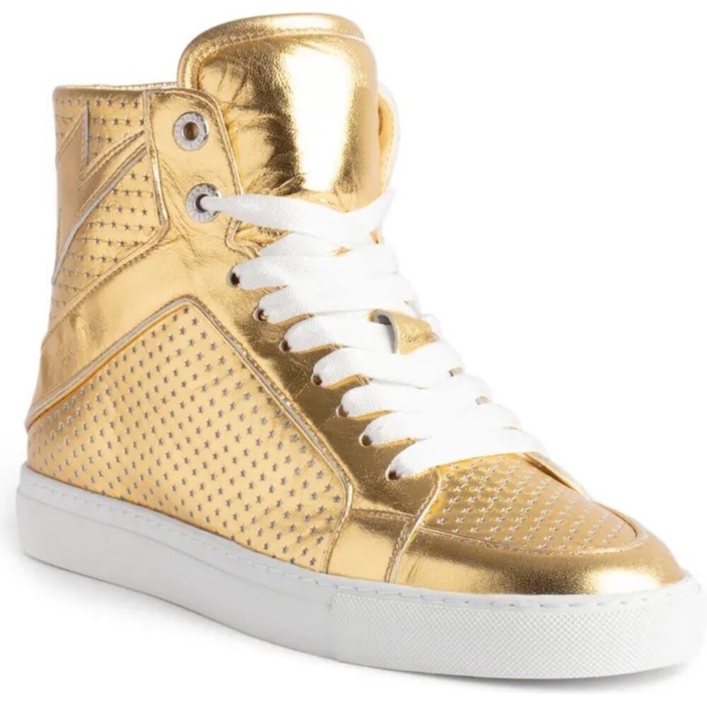 Zadig & Voltaire High Flash Metallic Hi-Tops NIB